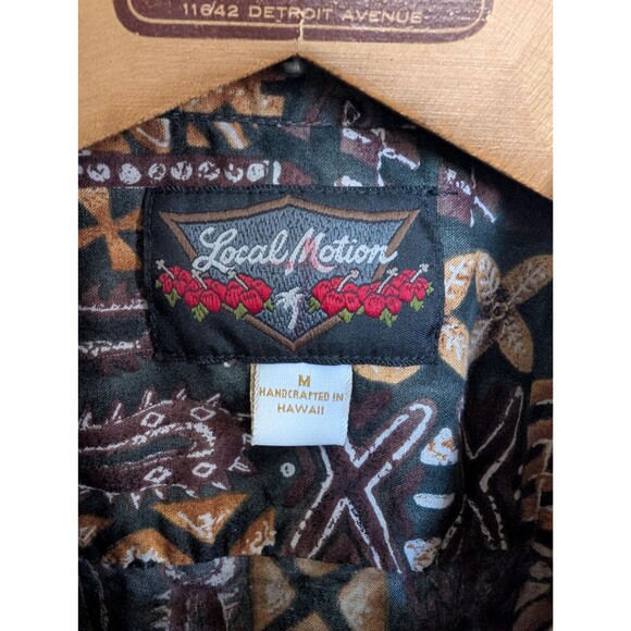 Vintage Local Motional Aloha Shirt: Mens Hawaiian Shirt Size M - Picture 3 of 10